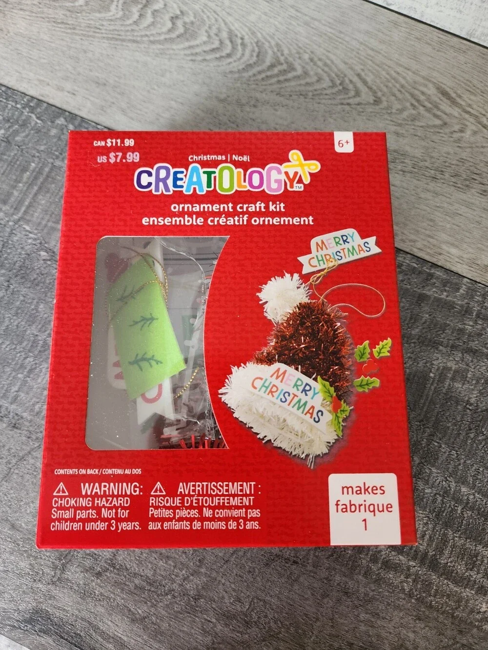 Creatology Ornament Craft Kit Christmas SANTA HAT Children Kids Creativity NEW